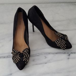 Justfab faux suede heels
